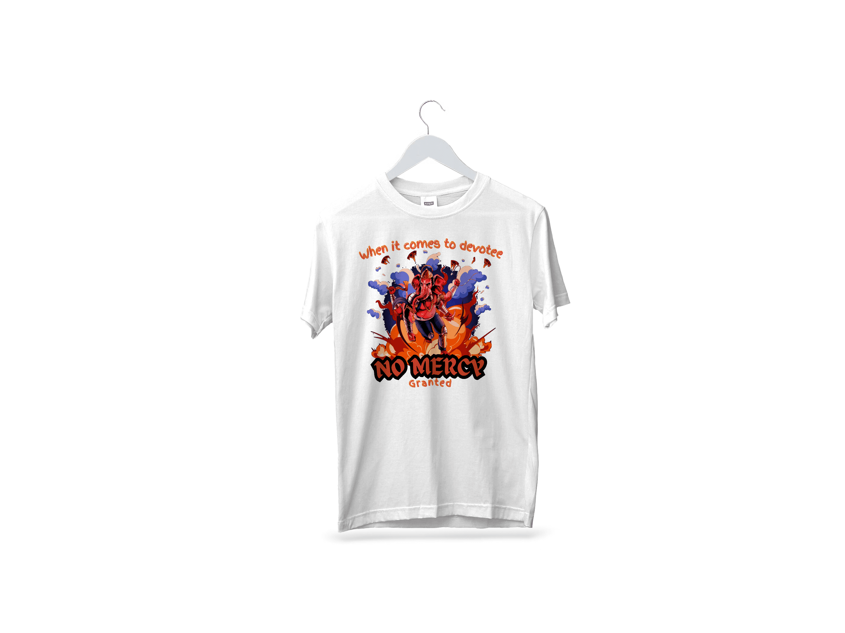 Ganesh ji no mercy Oversized  tshirt 200 gsm Bio wash 