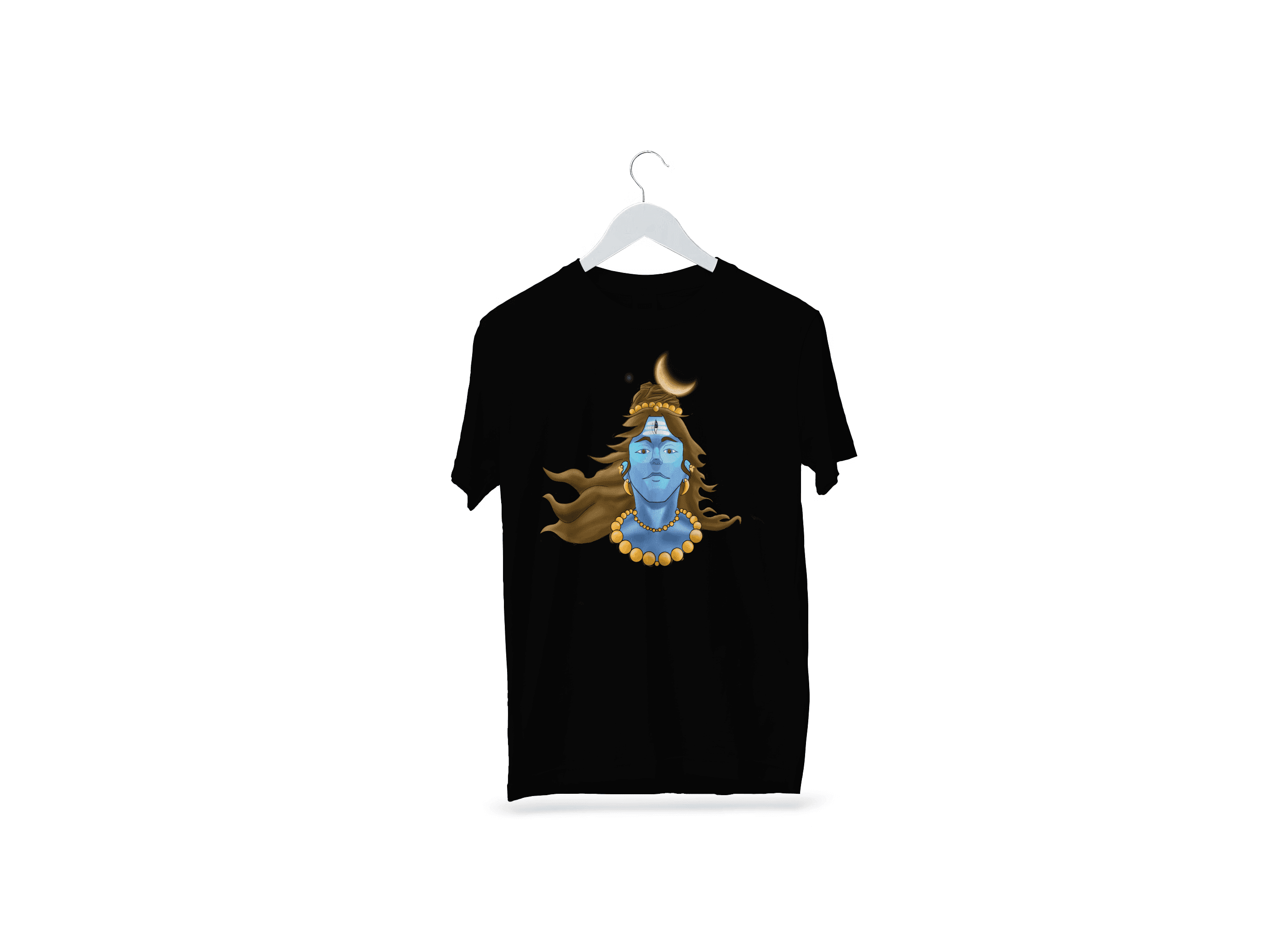 Third eye lord Shiva Premium Oversized  tshirt 180 gsm Bio wash